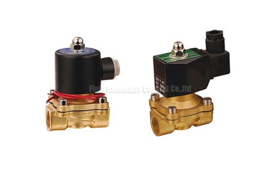 16~50mm Orifice 2/2 Brass Pneumatic Solenoid Valve G1/2"~G2" With Viton Seal