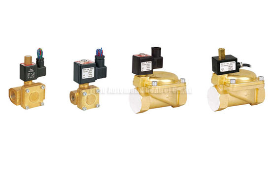Directly Acting 2 Way Pneumatic Solenoid Valve , 15 mm Water Brass Valve