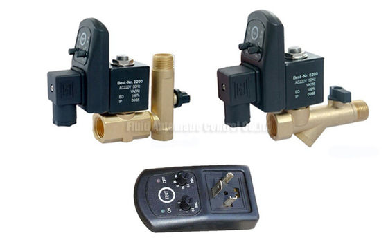 16bar 5mm Brass Timer Automatic  Drainer With Strainer Filter and Drainage Valve