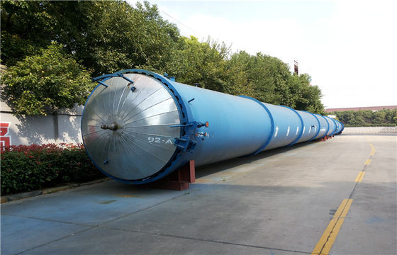 Brick / Rubber / Food / Glass Industrial Autoclave For Wood Plant 3.2m × 31m