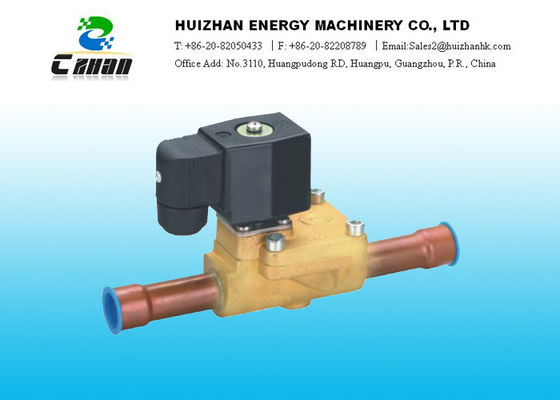 Medium Pressure Solenoid Air Conditioning Valve Port Size 1/4" For Refrigeration Compressor