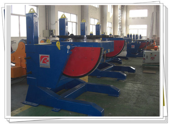 Tilting Rotary Rotary Welding Positioners 1200kg Height Adjustable With Slewing Bearing
