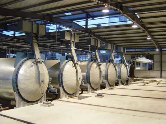 Chemical Industrial Concrete AAC Autoclave Pressure Vessel With Saturated Steam
