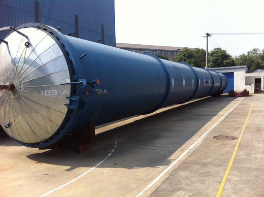 High Temperature Wood Glass Autoclave Door For Glass Industrial , Φ2.8m