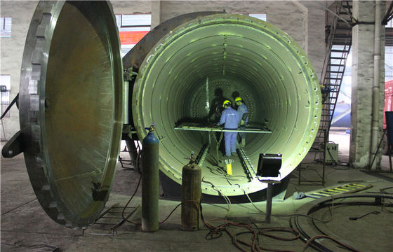 Large - Scale Steam Vulcanizing Laminated Glass Autoclave / Auto Clave Machine Φ3.2m