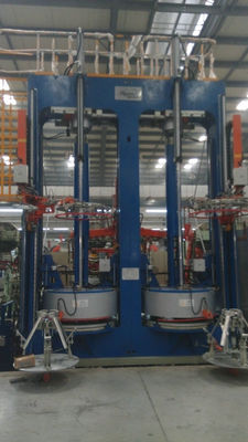 Two Mold PLC Vulcanizer Vertical Hydraulic Rubber Tire Curing Press