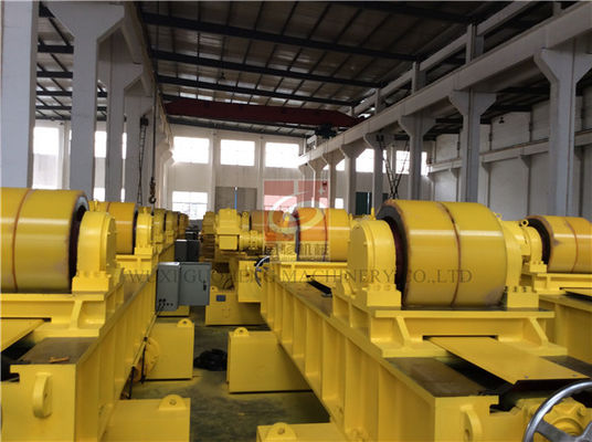 Reliable Conventional Pipe Welding Rotator 300T PU Roller With Moving Bogie