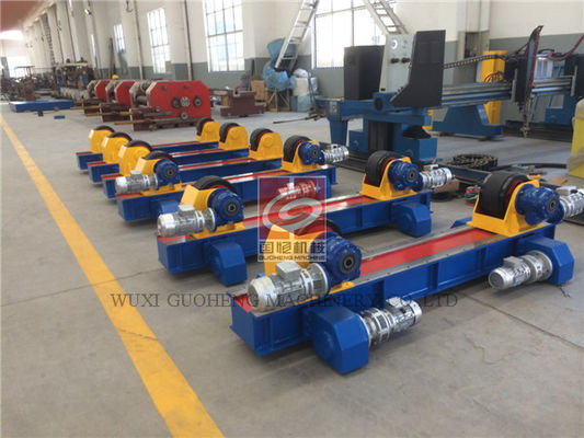 Adjustable Pipe Welding Rotator 10T Conventional With PU / Metallic Roller