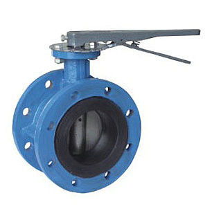 4 Inch Resilient Seated Butterfly Valves With Worm Gear / Double Flanged Butterfly Valve