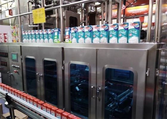 250ml Aseptic Brick Carton Beverage Filling Line , Mango Juice Filling Machine