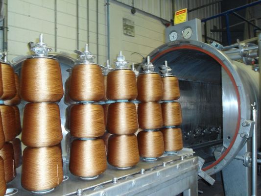 High temperature Fabric Dyeing Machine / Horizontal Cone Yarn Dyeing Machine