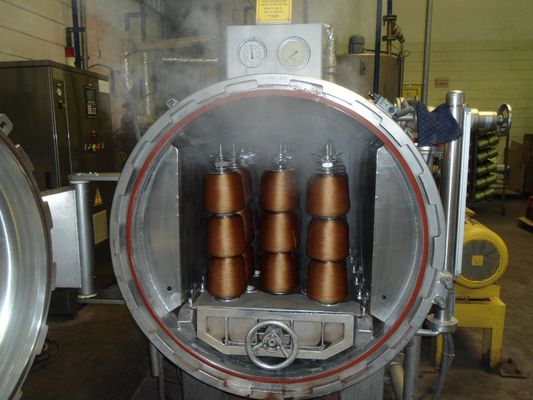 High temperature Fabric Dyeing Machine / Horizontal Cone Yarn Dyeing Machine