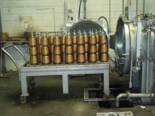 High temperature Fabric Dyeing Machine / Horizontal Cone Yarn Dyeing Machine