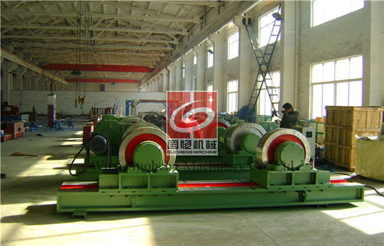 80T electric Bolt Adjustable Welding Rotator with travel Boogie , pipe roller stands