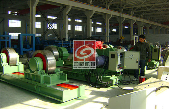 80T electric Bolt Adjustable Welding Rotator with travel Boogie , pipe roller stands