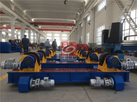 PU Roller Welding Rotator , 10T Conventional Bolt Adjustable Tank Turning Roll