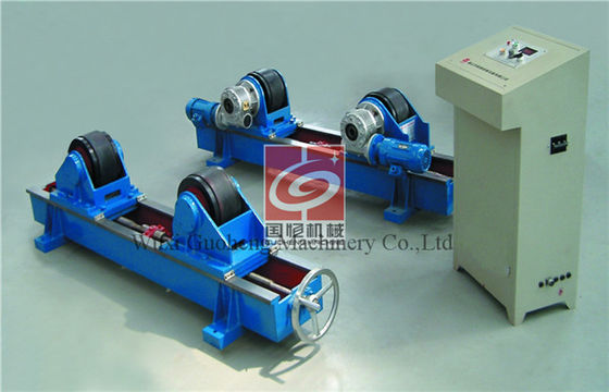 40T Lead screw adjustment Turning Roll tank Welding Rotator with PU Rollers