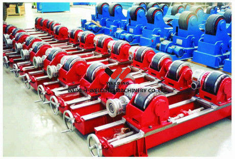 VFD Rotary 20 Ton Pipe Tank Welding Rotators Turntable , Lead Screw Adjustable