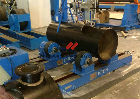 VFD Rotary 20 Ton Pipe Tank Welding Rotators Turntable , Lead Screw Adjustable