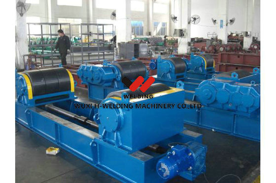 Lead Screw Adjusting Welding Rotator 20Tons With Steel And Rubber Roller