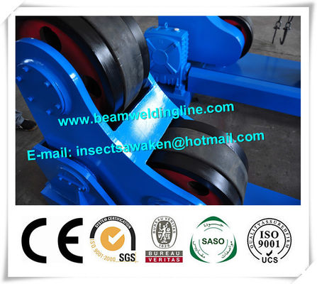Blue Conventional Welding Rotator , Self Aligned Welding Turning Rolls