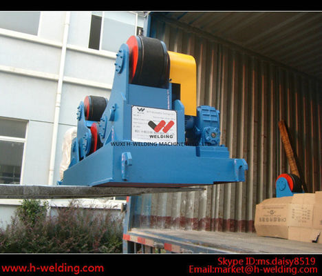 80 Ton Full-Automatic VFD Control Pipe Welding Rotators For Cylinder Seam Welding