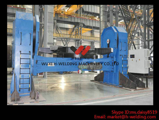 Hydraulic Double Column Rotary Welding Table , Tank Turning Table for Welding Line Machinery