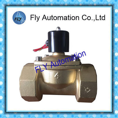 DN100 4 इंच पानी दबाव वाल्व पिरोया 2 रास्ता पीतल 2/2 रास्ता AC220V DC24V